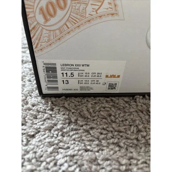 Nike LeBron XXII 22 WTM What The Monopoly Tie Dye Currency HV8080-300 Size 11.5 - Picture 2 of 7